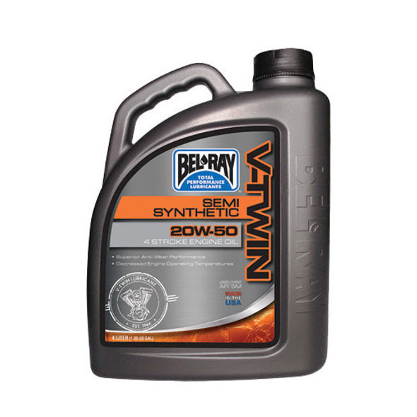 Bel Ray - V-Twin Semi-Synthetic Engine Oil 20W-50 4L