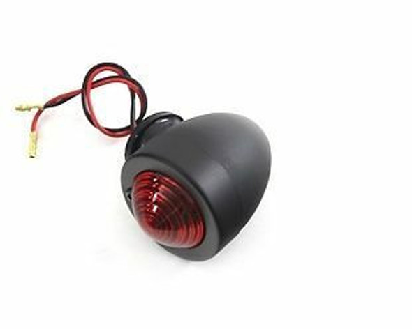 Black Bullet Tail Light Marker Light with Red Lens