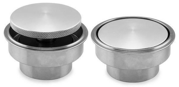 Biker's Choice - Aluminum Pop-Up Style Gas Cap with Weld-In Style Bung