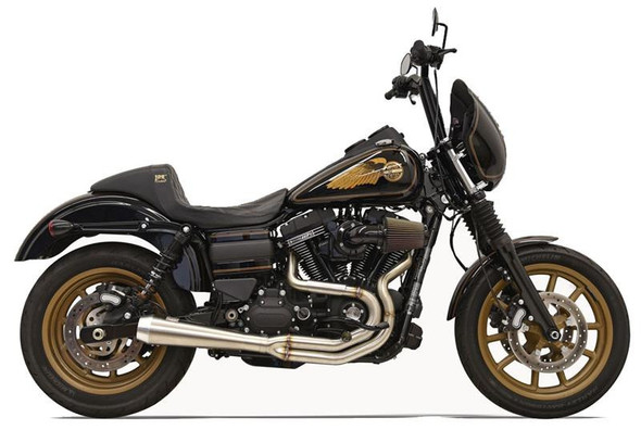 Bassani - Road Rage III Greg Lutzka 2-into-1 Exhaust System Stainless - Fits  '91-'16 FXD (see chart)