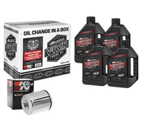 Maxima - Quick Change Twin Cam Synthetic 20W-50 Filter Kit