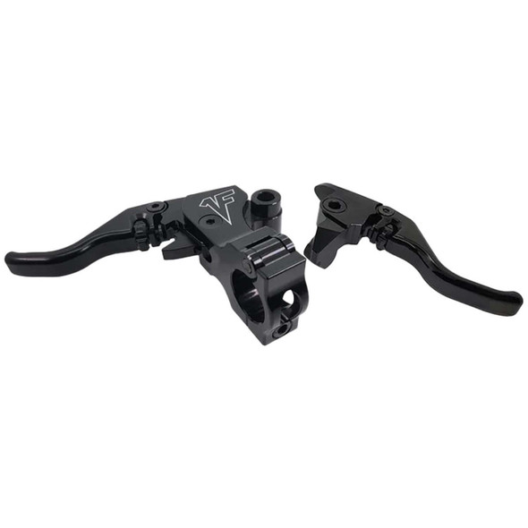  1FNGR - Easy Pull Clutch & Brake Lever Combo fits '96-'17 Dyna, '96-'14 Softail, '96-'03 Sportster, '96-'07 Touring, '99-'00 FXR Models 