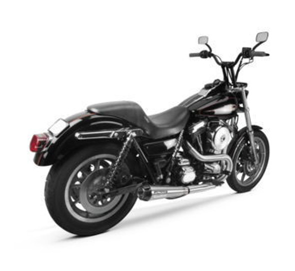 Two Brothers Racing - 2-into-1 Comp-S Exhaust -Stainless w/ Carbon Fiber Tip - fits '90-'94 FXR