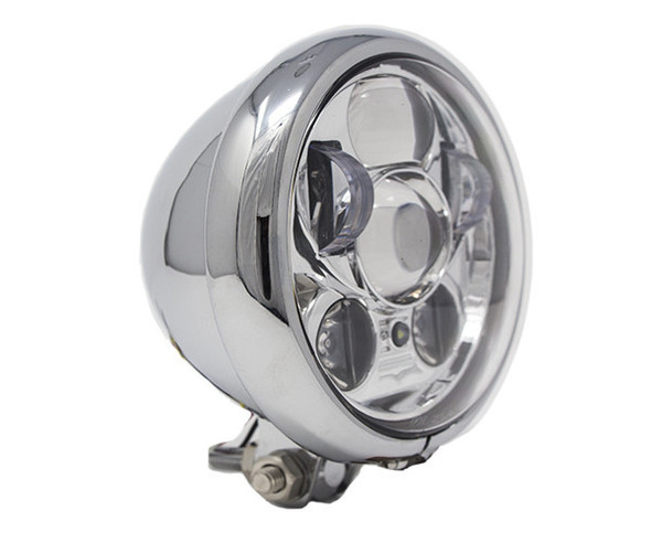Motorcycle Supply Co. - LED 5 3/4" Headlight - Chrome