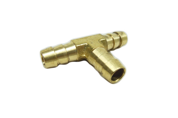 Motorcycle Supply Co. - 3/8" Hose Barb Tee Brass