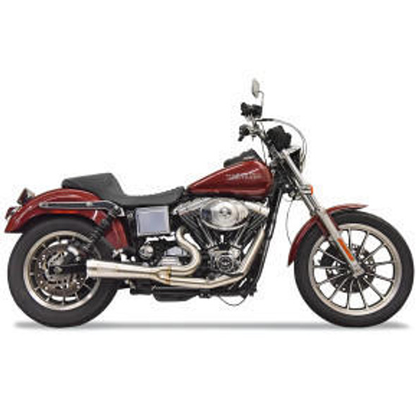 Bassani Exhaust Bassani - Ripper 2-into-1 Exhaust System fits '93-'05 Dyna - Stainless Steel 