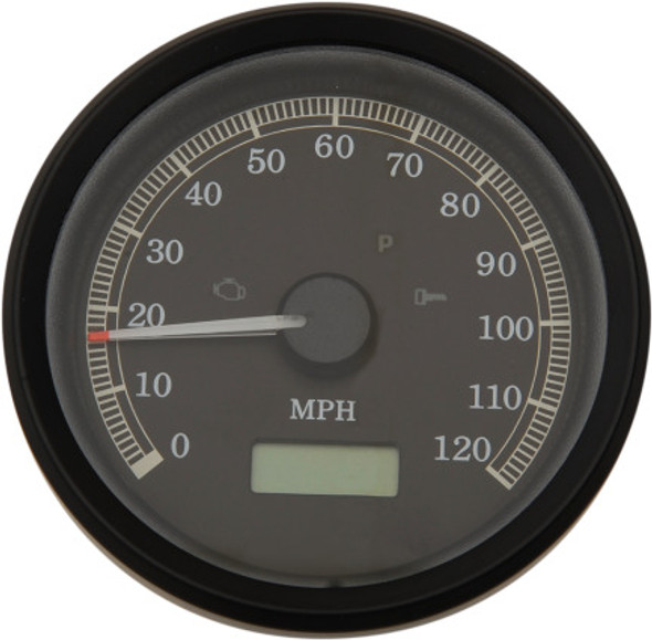  Drag Specialties - 3-3/8" Programmable Electronic Speedometer - Fits 99-03 Dyna, XL Sportster Models 