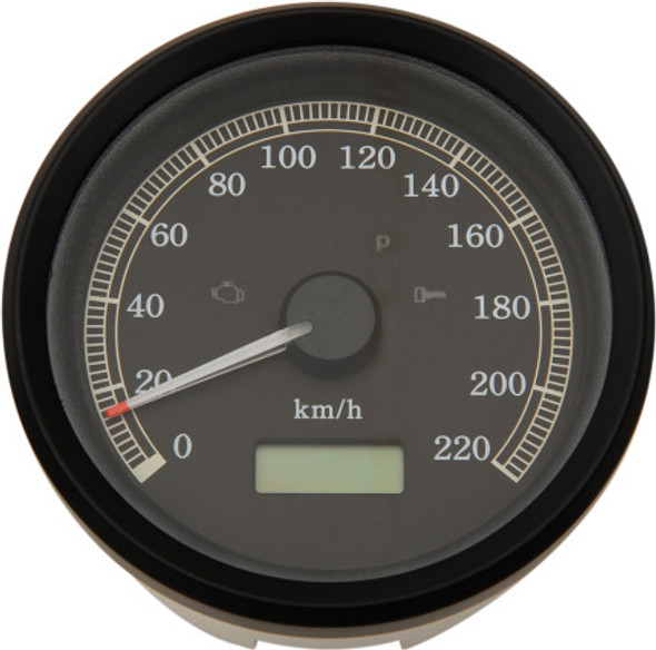 Drag Specialties - 3-3/8" Programmable Electronic Speedometer - Fits 99-03 Dyna, XL Sportster Models 