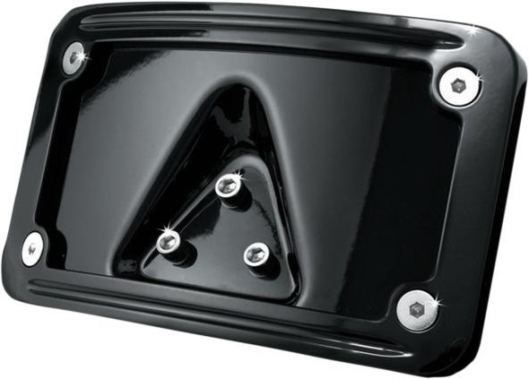  Kuryakyn Curved Laydown License Plate Mount with Frame 