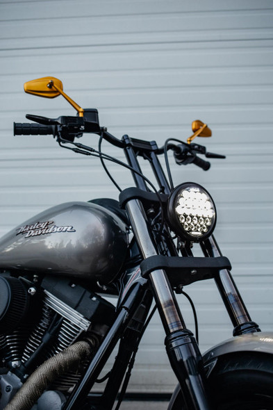  Motorcycle Supply Co. - Black 5.75" Night Stalker LED Headlight 