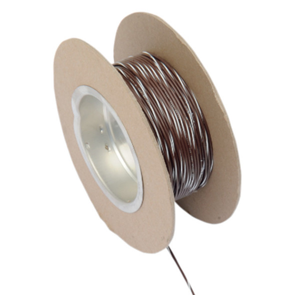 Namz Custom Cycle Namz - 18-Gauge OEM Color Wire 100' Length - Brown/White 