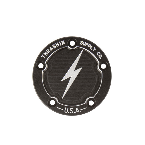  Thrashin Supply Harley Points Cover, Dished 