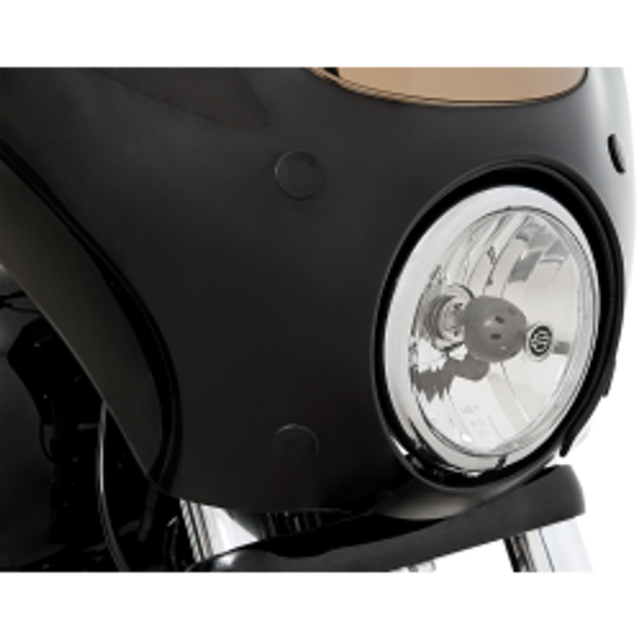 Memphis Shades - Headlight Extension Block - fits '06-'17 Dyna (exc. '14-'17 FXDL, '08-'17 FXDF, and '12-'17 FLD)